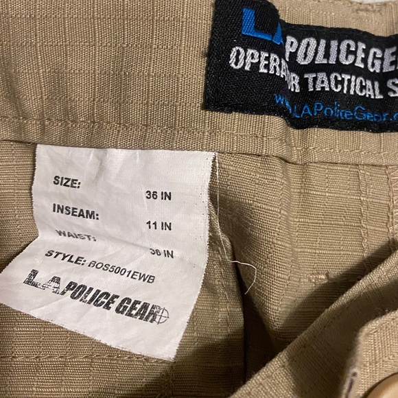 Lot of 2 Khaki Tactical Shorts (LA Police Brand) - Picture 5 of 7
